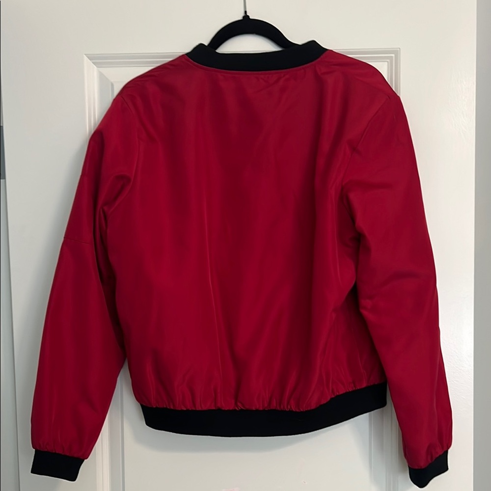 Women’s Light Bomber Jacket In Red - image 4